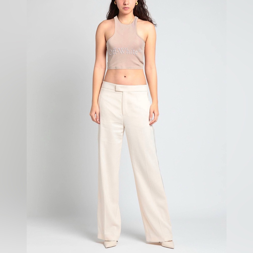 NWT OFF-WHITE Laundry Rib Logo Rowing Top - Picture 2 of 10